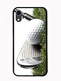 3 Iron Golf Club Hitting Golf Ball for iPhone XR 6.1 2018 Case Cover by Atomic Market
