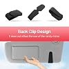 KanSmart Sunglass Holder for Car Sun Visor, Magnetic Sunglasses Clip, Leather Glasses Eyeglass Holder and Ticket Card Clip, Auto Interior Accessories Universal for Car SUV Truck Pickup -Black