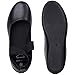 Alpine Swiss Peony Ballet Flats Shoes for Women | Elastic Ankle Strap Flats | Round Closed-Toe Shoes | Slip On Loafers | Padded for Comfort Leatherette BLK 8