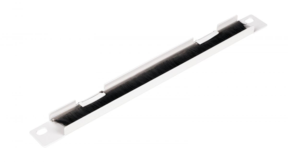 Equip Passacavo da 10" con Inserto a Spazzola, Grigio 1U