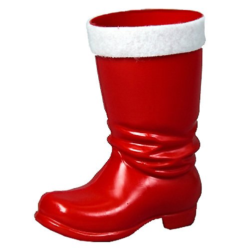 PAPSTAR WOOOOZY Nikolausstiefel Classic aus Hartplastik mit weißem...