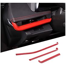 TOYCIDFG Car Dashboard Panel Cover Trim Compatible with Chevrolet Corvette C8 Z06 2020-2025, Car Interior Center Console Kit Decoration Accessories Red UV