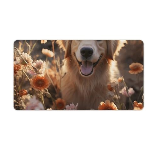 Sous-main de bureau imperméable Golden Retriever contre les rayures