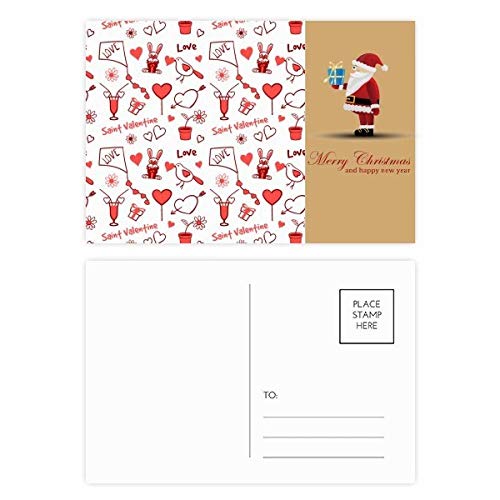 Cartes postales Saint Valentin rouge en lot de 20 pour déclarer votre amour avec élégance
