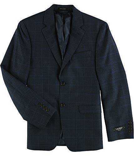 Ralph Lauren Mens Houndstooth Two Button Blazer Jacket