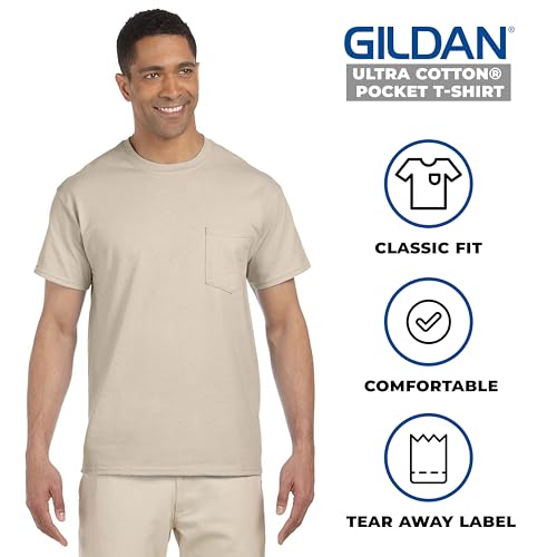 Gildan Adult Ultra Cotton 6 oz. Pocket T-Shirt2