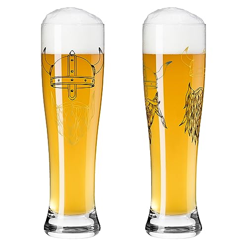 Vasos de cerveza de trigo de cristal alem&aacute;n de alta resistencia 3