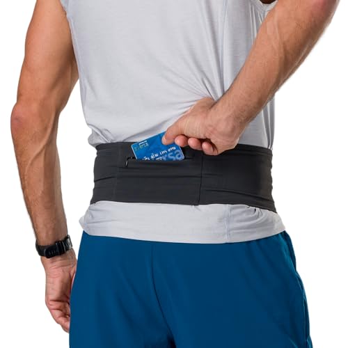 Nathan Zipster Max Running Belt, Running Belts for Women and Men, Bounce-Free Waist Pack with Extra Large Zipper Pocket, Smartphone Storage, Walking, Gym, Hiking - Black - X-Large by Nathan - Image 4