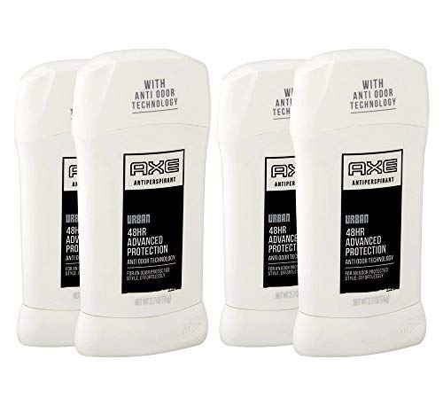Axe Antiperspirant Deodorant Stick for Men, Urban, Advanced Protection 2.7 ounces (Pack of 4)