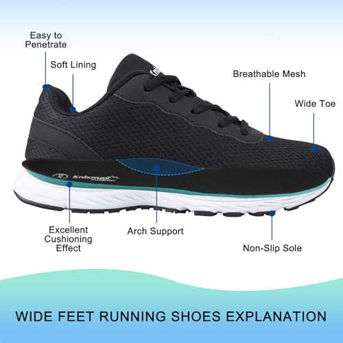 Men Women Wide Fit Sneakers Fahion Lightweight Running Shoes Cushioned Workout Shoes3