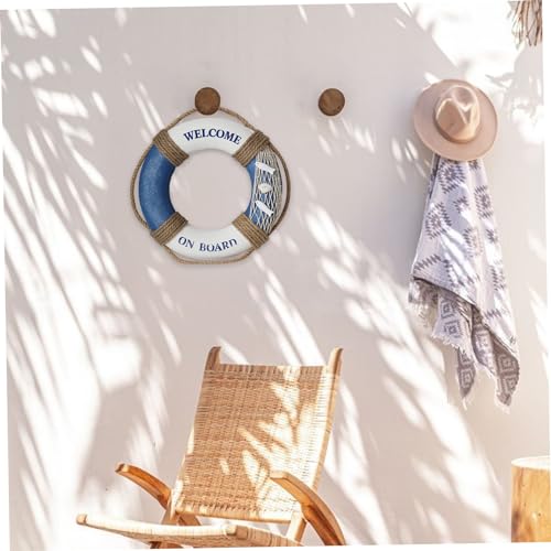 Bouée décorative suspendue 12 pouces avec corde en coton naturel