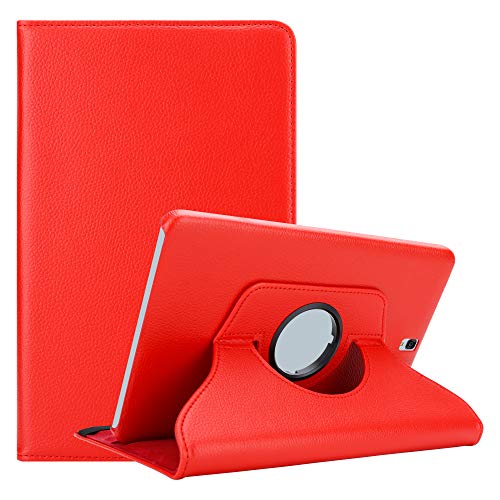 Cadorabo Hülle kompatibel mit Samsung Galaxy Tab S3 (9.7 Zoll) Tablethülle ohne Auto Wake Up aus Premium Kunst Leder Flip Klappbare Stoßfeste Cover Hülle für Galaxy Tab S3 (9.7 Zoll) Tasche in Rot