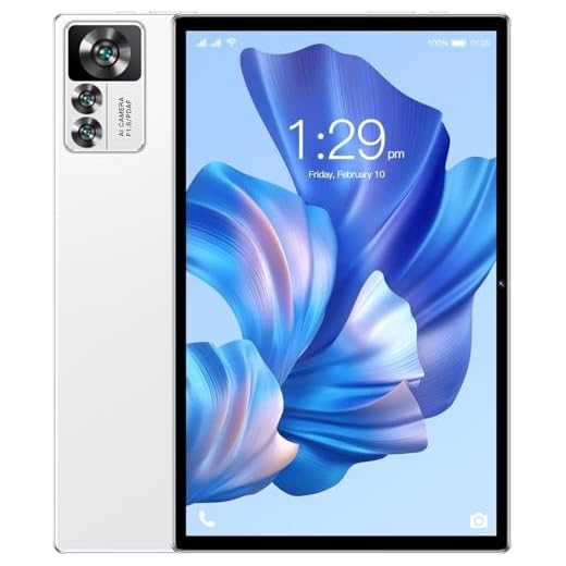 Tablet 12S PRO, 8GB RAM+256GB, Tela Imersiva de 10.1', Câmera Traseira 32MP, Câmera frontal de 16MP, Wifi, Android 13, 8800mAh Bateria, Dual-SIM (Branco)