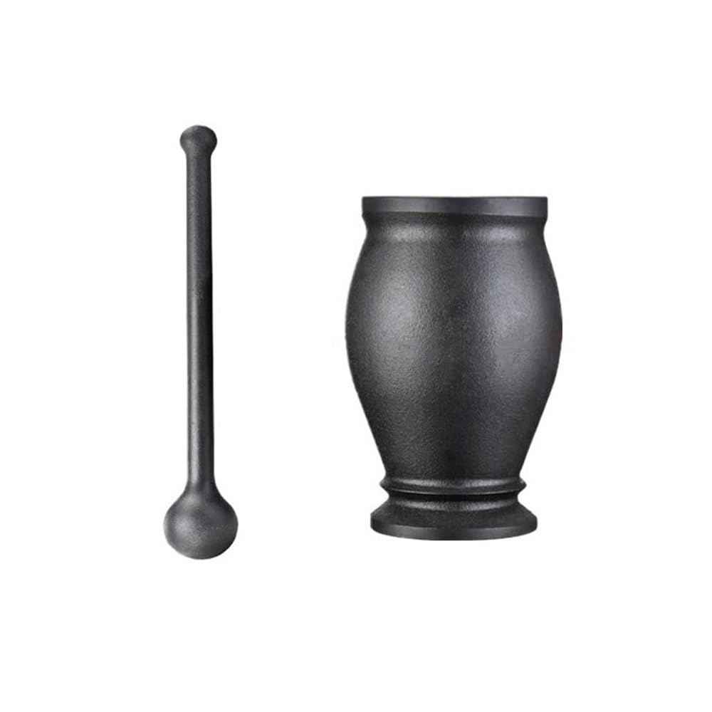 Praktisch Gusseisen-Pounding-Glas, Vintage-Haushaltshandbuch, Mörser-Set, Gewürzstampfer, Küchenwerkzeuge, Mühlen