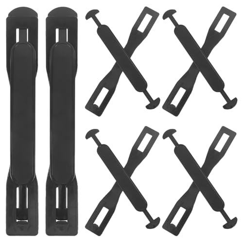 Image of ULTECHNOVO Heavy Duty Plastic Box Handles for Cardboard Boxes, Ergonomic Black Carry for Moving, Shipping & Packaging, Replacement Lift Handles for Corrugated Cartons and Gift Boxes