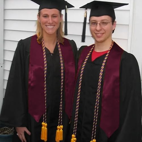 Image of GraduationMall 24 Pieces 72 Inch Plain Graduation Stole Bulk Sublimation Blank Honor Graduation Sash Unisex Adult