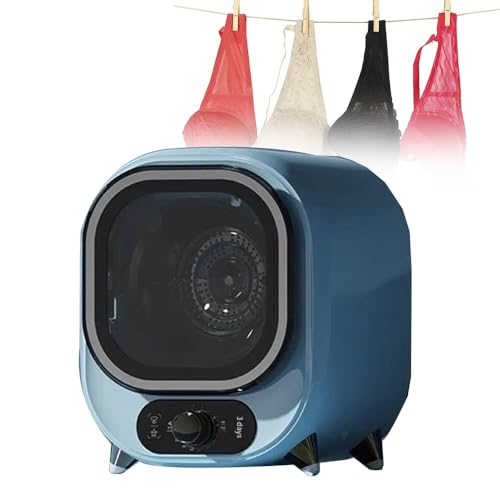ELIKBH Asciugatrice a Condensazione, Mini Asciugatrice, 5 modalità di Asciugatura, Carico di 0,8 kg, Asciugatrice Ventilata per Piccoli Capi di Bucato(Light Blue)