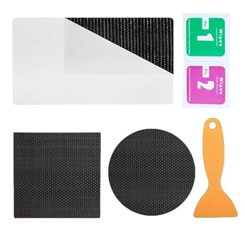 トランポリン修復キット - 自己接着式 修理パッチ | 正方形 長方形 円形 3種形状テープ 自己接着式トランポリンアクセサリー | トランポリンアクセサリー用