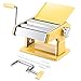 elabo Pasta Machine - Stainless Steel Roller Pasta Maker - 7 Adjustable Thickness Settings Noodles Maker with Hand Crank, Perfect for Spaghetti, Fettuccini, Lasagna or Dumpling Skins