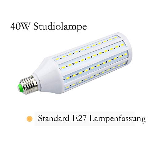 Y.W. E27 LED Lampe 40W 220V Maiskolben Studiolampe 5500K 360° Voll Spektrum Studio Glühlampe Mais Birne für Fotografie… – Bild 6