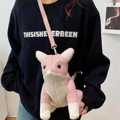 Image of Women PU Leather Unique Novelty Animal Shape Detachable Strap Crossbody Shoulder Bag Handbag Purse for Girls