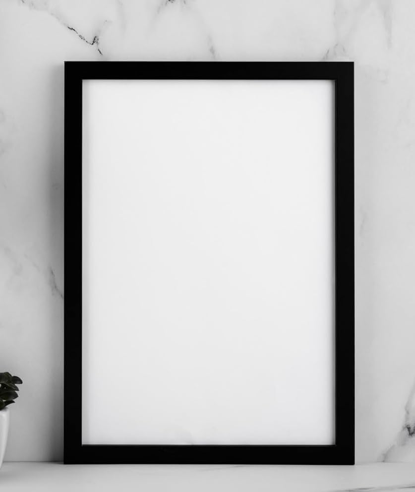 A4 Size Photo Frames – Wall & Tabletop Display, Lightweight Black Frame Without Poster Print Frame A4 Size, 9X12inches (1, Z-Black)-image-3