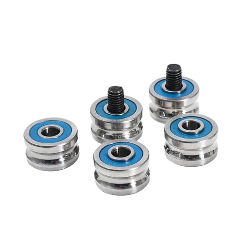 Roulement SG25-8 à gorge en U avec vis pour guidage précis de poulie coulissante, lot de 5