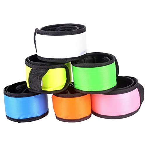 ibasenice 6 Pièces Bracelet lumineux claque bracelet à claque résistant à l'usure Bracelet de bracelets qui brillent dans bracelets lumineux toile de nylon