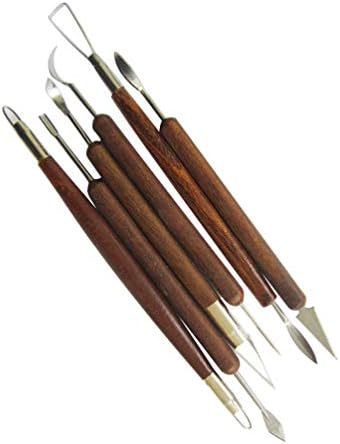 HEALLILY 6PCS Clay Sculpting Tools Pottery Starter Tool Clay Modeling Chisel Tools Carving Tools Kit Accessory for Art DIY Crafts