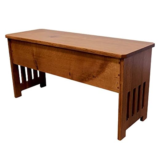 Rustic Red Door Wooden Storage Bench