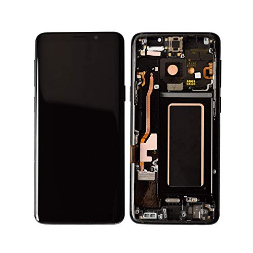 JayTong LCD Display & Replacement Touch Screen Digitizer Assembly with Free Tools for Galaxy S9 G960 SM-G960F SM-G9600/DS SM-G960F/DS 5.8" All Carriers Black with Frame