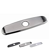 VAPSINT Modern Brushed Nickel Stainless Steel Kitchen Bathroom Sink Hole Faucet Cover Deck Plate Escutcheon, Covering Unused Mounting Holes