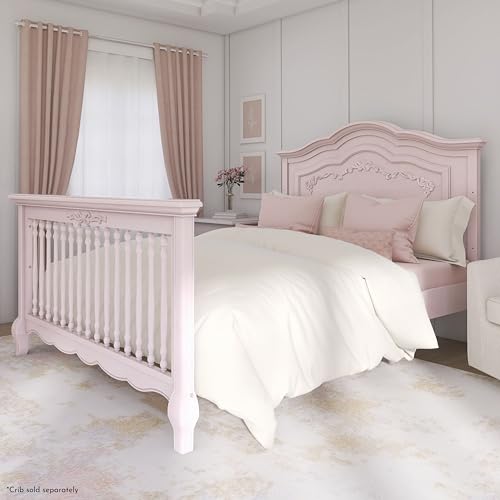 Image of Evolur Aurora Bed Rail, Blush Pink Pearl