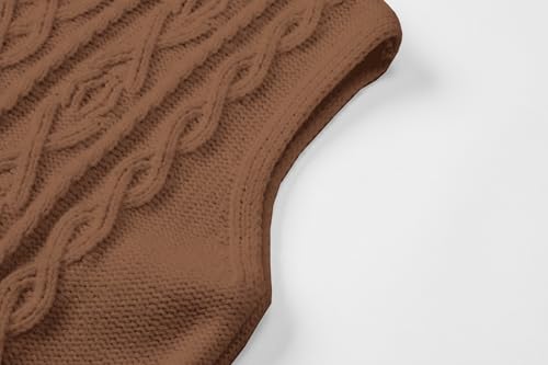 Image of Joe Wenko Womens Cable Knit Sleeveless Sweater Vests