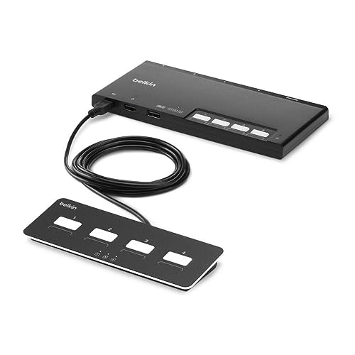 Belkin 4-Port Modular Secure KM Switch PP4.0 with Remote