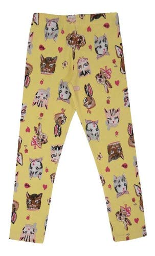 Calça Legging Infantil Menina Cotton Estampado Kit 10 Peças Desenho do tecido:Estampado/Sortido;Tama