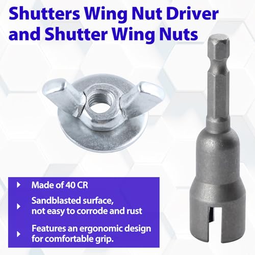 SPEEDWOX 11 Stück 1/4 Zoll – 20 Flügelmuttern, Unterlegscheiben, Hurrikan, Flügel gewaschen, 1/4 – 20 Klappen, Flügelmuttern und Flügelmuttern, gewaschene Flügelmuttern mit Sockel