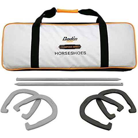 Baden Champions Horseshoe Set with Durable Carry Bag Cover