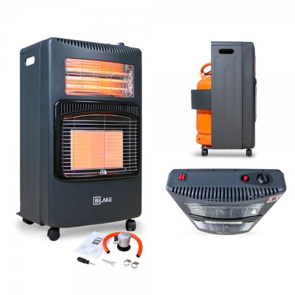 Estufa de gas butano y eléctrica | Calefactor eléctrico bajo consumo y gas | Estufa catalítica | Estufa plegable desmontable