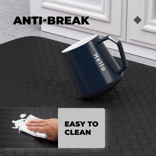 Matessenz Kitchen Floor Mat, 1/2 Inch Thick Cushioned Kitchen Rugs, Comfort Anti Fatigue Mat, Nonskid Waterproof Standing Desk Mat For Office, Sink, Laundry(17.3X28'',Black) #TOP6