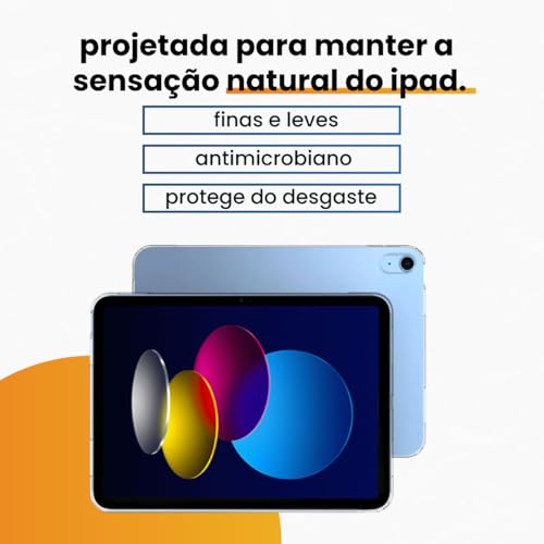 Película de Vidro Temperado 9H para Ipad 10º Geração tela 10,9 Polegadas 2022 A2696 A2657 A2777