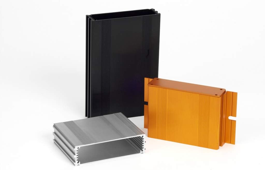 B3-220BK: Black Anodized, Extruded Aluminum Electronic Enclosure Project Box Electronic DIY Case, size 8.66"x 4.27"x1.77" / 220 x 108.5 x 45mm (LWH)