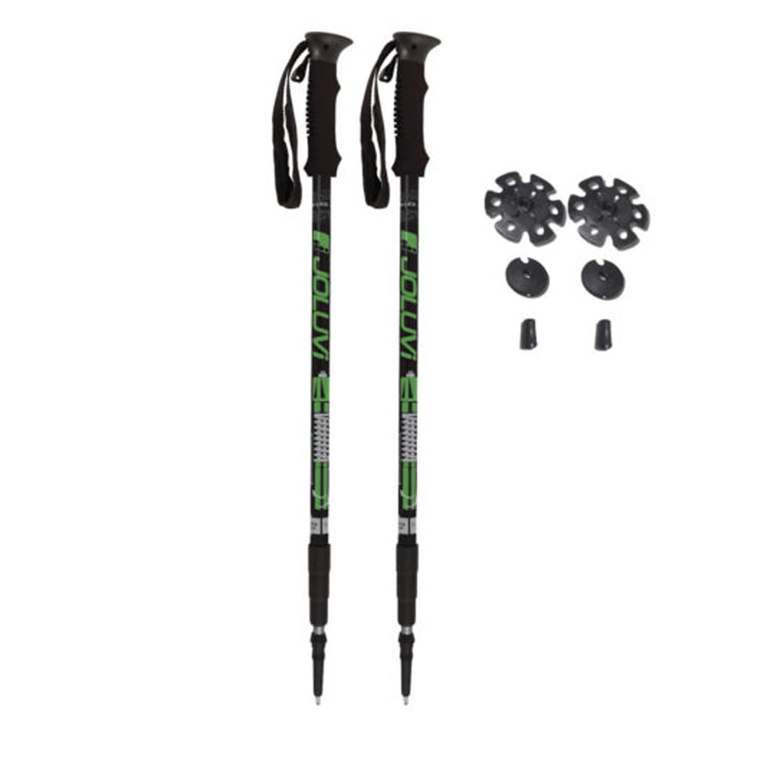 JOLUVI Trekking Small in Duraluminio Extra 6061 Anti-Urti e Ammortizzazione. telescopici da Trekking Multifunzione 65 – 135 cm