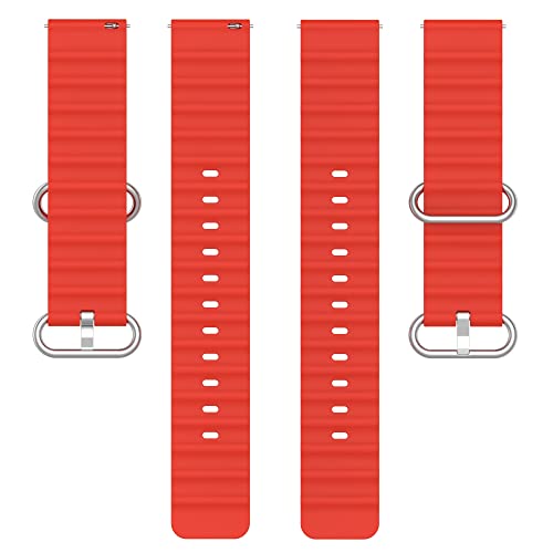 Correa de silicona para Realme Watch 3/2 Pro Ajustable Roja miniatura 2