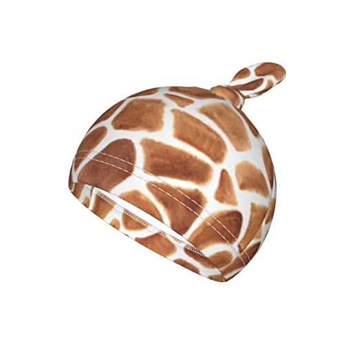Giraffe Print Newborn Swaddle Blanket With Beanie Set, Soft Giraffe Baby Stuff Receiving Blanket Infant Swaddle Sack For Baby Boy And Girl Gifts #TOP2