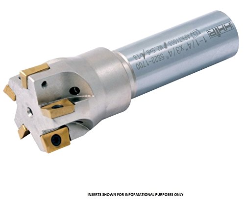 Image of HHIP 5822-1700 Square Shoulder Coolant-Thru Indexable End Mill, 1-1 /4 inch Cutter Diameter, 3 /4 inch Shank, 4 Flute, 0.74 inch Flute Length, 3.75 inch OAL, 1-1 /4 inch Cutter Diameter