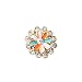 niceEshop Brilliant Bling Crystal Sun Flower Home Return Keys Buttons Sticker For iPhone iPod iPad