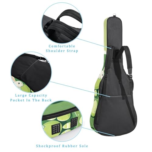Sac pour guitare 41 pouces imperméable housse universelle multi-poche