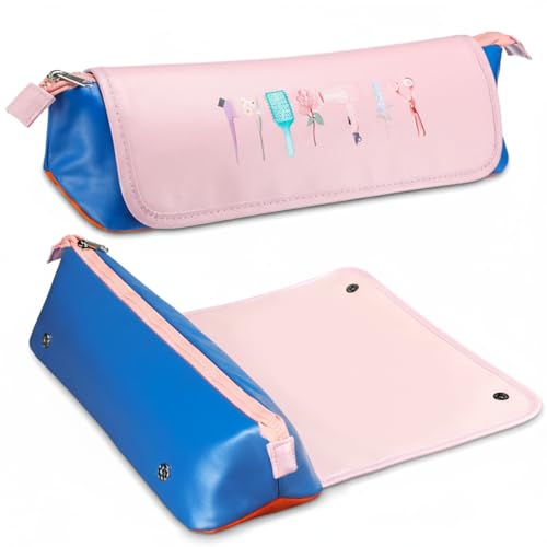 Sadnyy Hair Tools Travel Bag and Heat Resistant Mat 2-in-1 Hot Hair Tools Organizer for Curling Flat Irons Straighteners Portable Hairstylist Travel Bag Women Haircare Accessories, 16.1\'\'x5.1\'\'x4.3\'\'
