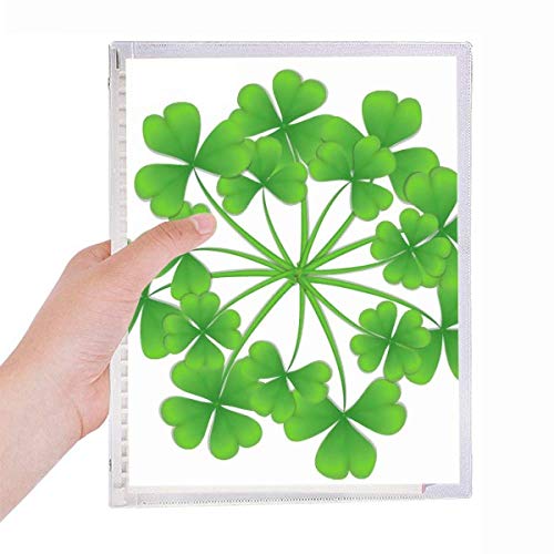 Cahier rechargeable Saint-Patrick motif trèfle d'Irlande aux finitions soignées et durables